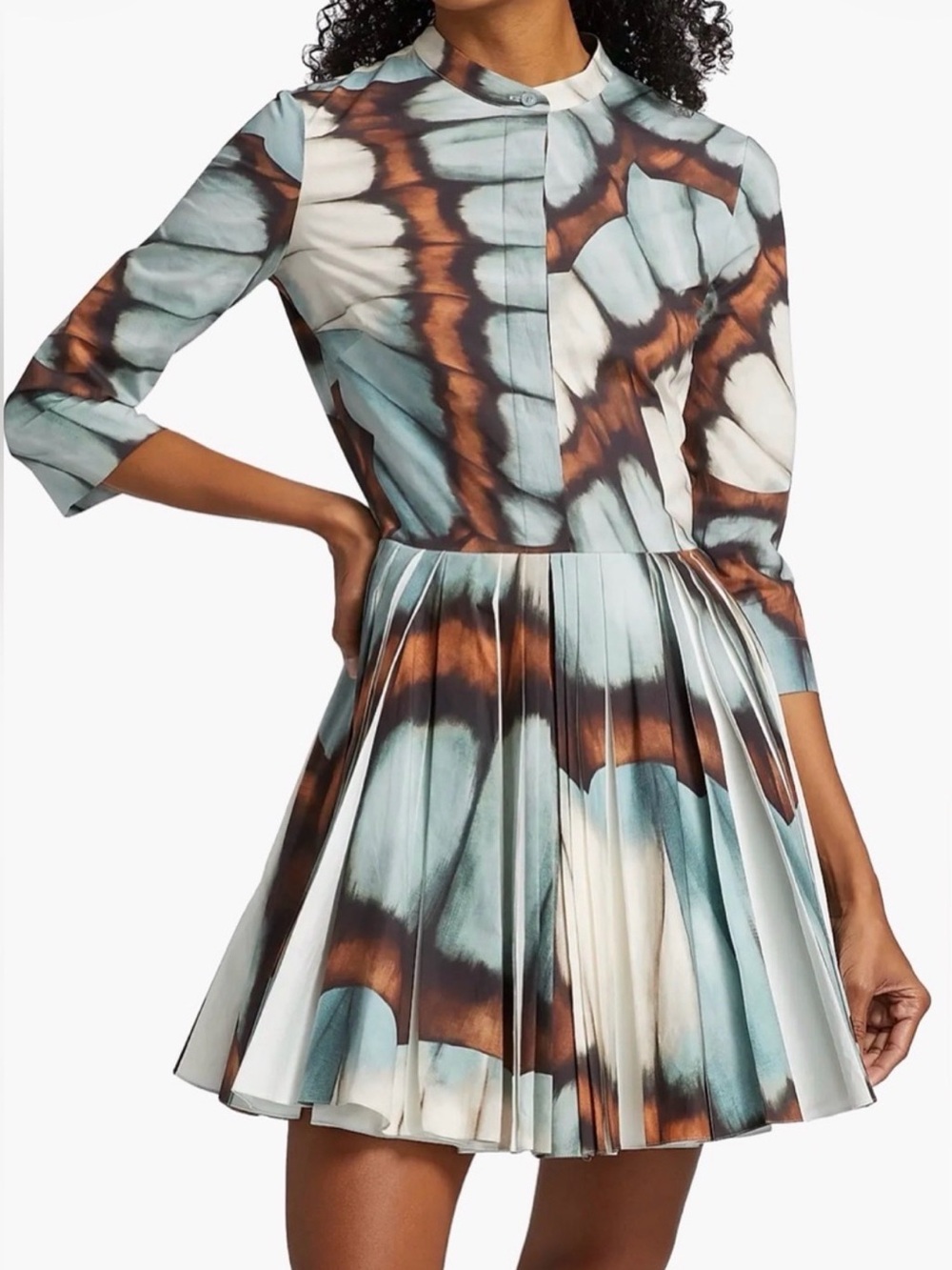 Oscar de la Renta Abstract Print Mini Dress